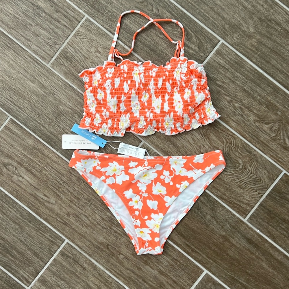 Cupshe strapless swim suit, size medium